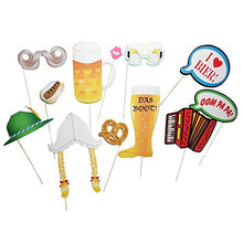 Load image into Gallery viewer, Oktoberfest Photo Stick Props - 12 piece set - Photo Booth Party Supplies
