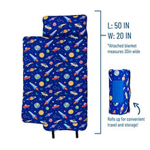 Load image into Gallery viewer, Wildkin Original Nap Mat with Pillow for Toddler Boys and Girls, Measures 50 x 20 x 1.5 Inches, Ideal for Daycare and Preschool, Mom&#39;s Choice Award Winner, BPA-Free, Olive Kids (Out of this World)
