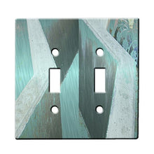 Load image into Gallery viewer, Wall Geometric - Decor Double Switch Plate Cover Metal

