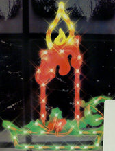 Load image into Gallery viewer, IMPACT 18&quot; Lighted Christmas Candle Window or Yard Silhouette Decoration
