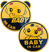 Load image into Gallery viewer, Dolphin.dyl 2x Baby in Car Baby on Board Graphic Safety Sticker Use Reflecting Material
