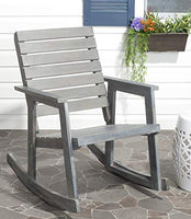 Safavieh Outdoor Collection Alexei Ash Grey Rocking Chair