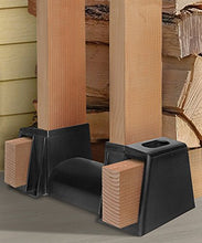 Load image into Gallery viewer, ShelterLogic LumberRack Firewood Rack Adjustable Plastic Bracket Kit, Black, 5.5&quot; x 15&quot; x 10.75&quot;
