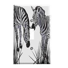 Load image into Gallery viewer, Zebra Pair Switchplate - Switch Plate Cover
