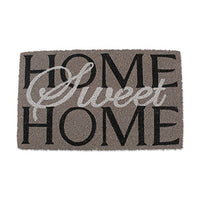 DII Heavy Duty Coir Doormat with Nonslip Vinyl Backing, Welcome Mat Outdoor Entry Way & Front Porch Dcor, Home Sweet Home, Gray, 18x30