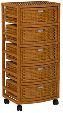 Load image into Gallery viewer, Oriental Furniture 37&quot; Natural Fiber Chest of Drawers - Honey

