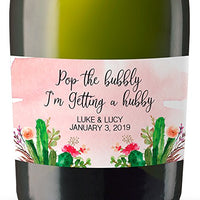 Mini Champagne Bottle Label Sticker