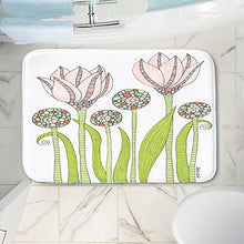 Load image into Gallery viewer, DiaNoche Designs Memory Foam Bath or Kitchen Mats by Valerie Lorimer - Spring Pink Garden, Large 36 x 24 in

