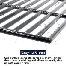 Load image into Gallery viewer, Hongso 17 inch Porcelain Coated Cast Iron Cooking Grids Grates Replacement for Nexgrill 720-0830H, Kenmore 41516106210 415.16106210 Gas Grill, Set of 2 (PCA192)
