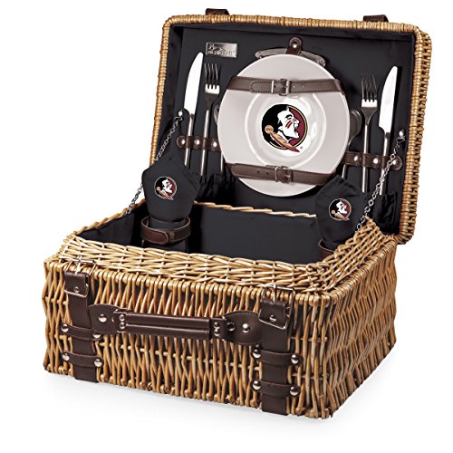 NCAA North Carolina State Wolfpack Champion Picnic Basket with Deluxe Service for Two