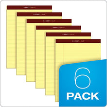 Load image into Gallery viewer, TOPS Docket Gold Writing Pads, 8-1/2&quot; x 11-3/4&quot;, Narrow Rule, Canary Paper, 50 Sheets, 6 Pack (63941)
