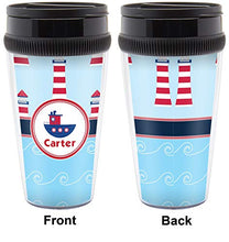 Load image into Gallery viewer, Light House &amp; Waves Acrylic Travel Mug without Handle (Personalized)
