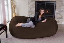 Load image into Gallery viewer, Chill Sack Bean Bag Chair: Huge 7.5&#39; Memory Foam Furniture Bag and Large Lounger - Big Sofa with Soft Micro Fiber Cover - Brown Pebble
