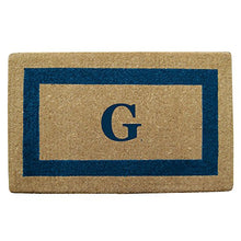 Load image into Gallery viewer, Heavy Duty 22&quot; x 36&quot; Coco Mat Blue Single Picture Frame, Monogrammed G
