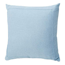 Load image into Gallery viewer, Jepeak Burlap Linen Throw Pillow Cover Cushion Case, Farmhouse Modern Decorative Solid Square Thickened Pillow Case for Sofa Couch (18 x 18 inches, Baby Blue)
