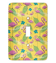 Load image into Gallery viewer, Pink Flamingo Light Switch Cover (Single Toggle) (Personalized)
