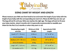 Load image into Gallery viewer, BABYINABAG Warm 2.5 Tog Baby Sleeping Bag and Sack Wearable Blanket Quilted Winter Model, 100% Cotton for Infants and Toddlers (Large (22 mos - 3T))
