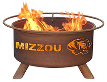 Load image into Gallery viewer, Missouri Tigers Mizzou Portable Steel Fire Pit Grill
