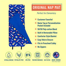 Load image into Gallery viewer, Wildkin Original Nap Mat with Pillow for Toddler Boys and Girls, Measures 50 x 20 x 1.5 Inches, Ideal for Daycare and Preschool, Mom&#39;s Choice Award Winner, BPA-Free, Olive Kids (Out of this World)
