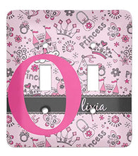 Load image into Gallery viewer, Princess Light Switch Cover (2 Toggle Plate) (Personalized)
