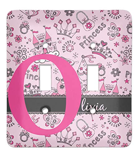 Princess Light Switch Cover (2 Toggle Plate) (Personalized)