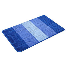 Load image into Gallery viewer, Riverbyland Blue Bath Rugs Rectangle Pattern 24 x 16
