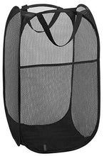 Load image into Gallery viewer, Mesh Popup Laundry Hamper - Portable, Durable Handles, Collapsible for Storage and Easy to Open. Folding Pop-Up Clothes Hampers are Great for The Kids Room, College Dorm or Travel. (Black)
