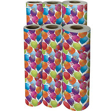 Load image into Gallery viewer, Jillson Roberts 416-Feet X 30-Inch 1/2 Ream Recycled Gift Wrap, Balloon Celebration (B13950B)
