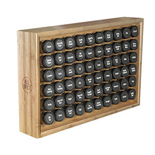 Load image into Gallery viewer, AllSpice Wooden Spice Rack, Includes 60 4oz Jars- Bamboo
