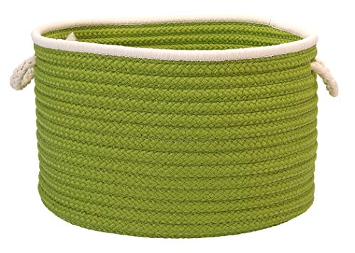 Doodle Edge Colonial Mills Utility Basket, 22 by 14-Inch, Bright Green