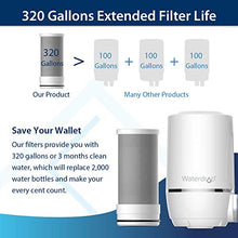 Load image into Gallery viewer, Waterdrop 320-Gallon Long-Lasting Water Faucet Filtration System, Faucet Water Filter, Tap Water Filter, Removes Lead, Flouride &amp; Chlorine - Fits Standard Faucets (1 Filter Included)
