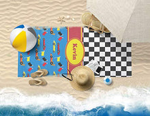 Load image into Gallery viewer, RNK Shops Racing Car Beach Towel (Personalized)
