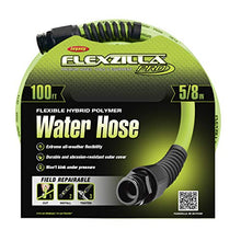 Load image into Gallery viewer, Flexzilla Pro Water Hose with Reusable Fittings, 5/8 in. x 100 ft, Heavy Duty, Lightweight, Drinking Water Safe - HFZWP5100
