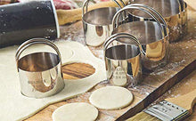 Load image into Gallery viewer, Hulisen Biscuit Cutter Set (5 Pieces/Set), Round Cookies Cutter With Handle, Professional Baking Dou
