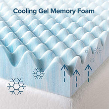 Load image into Gallery viewer, ZINUS 3 Inch Swirl Gel Cooling Memory Foam Mattress Topper / Cooling, Airflow Design / CertiPUR-US Certified, Twin
