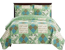 Load image into Gallery viewer, Royal Tradition Davania Oversized Microfiber 3PC King-California King Quilt Set, Green
