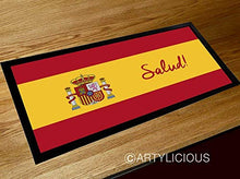 Load image into Gallery viewer, Artylicious Salut Spanish Flag bar Pub mat Runner Counter mat
