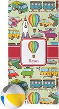 Load image into Gallery viewer, RNK Shops Vintage Transportation Beach Towel (Personalized)
