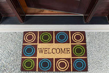Load image into Gallery viewer, DII Natural Coir Doormat Outdoor Welcome Mat, 17x29, Circles
