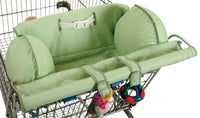 Leachco Prop 'R Shopper Shopping Cart Cover, Green Pin Dot