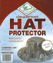 Load image into Gallery viewer, Hat Protector,clear Plastic with Elastic for a Perfect Fit,one Size Fits All.
