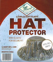 Hat Protector,clear Plastic with Elastic for a Perfect Fit,one Size Fits All.