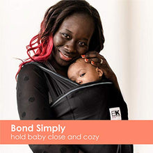 Load image into Gallery viewer, Baby K&#39;tan Active Baby Wrap Carrier, Infant and Child Sling - Simple Pre-Wrapped Holder for Babywearing - No Tying or Rings - Carry Newborn up to 35 Pound, Black, Small (Women 6-8 / Men 37-38)

