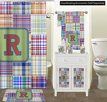 Load image into Gallery viewer, YouCustomizeIt Blue Madras Plaid Print Spa/Bath Wrap (Personalized)
