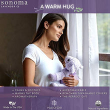 Load image into Gallery viewer, Sonoma Lavender Microwaveable Aromatherapy Stuffed Pillows, Plush Bunny, Lavender Scented with Removable Washable Cover, Lil The Lavender White Bunny
