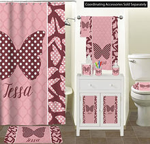 Load image into Gallery viewer, YouCustomizeIt Polka Dot Butterfly Spa/Bath Wrap (Personalized)
