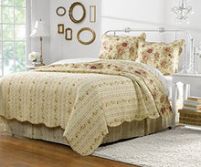 Load image into Gallery viewer, Greenland Home Antique Rose Quilt Set, 5-Piece Full/Queen, Multi
