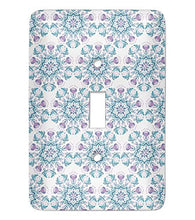 Load image into Gallery viewer, Mandala Floral Light Switch Cover (Single Toggle) (Personalized)
