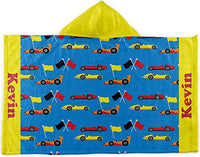 RNK Shops Racing Car Kids Hooded Towel (Personalized)