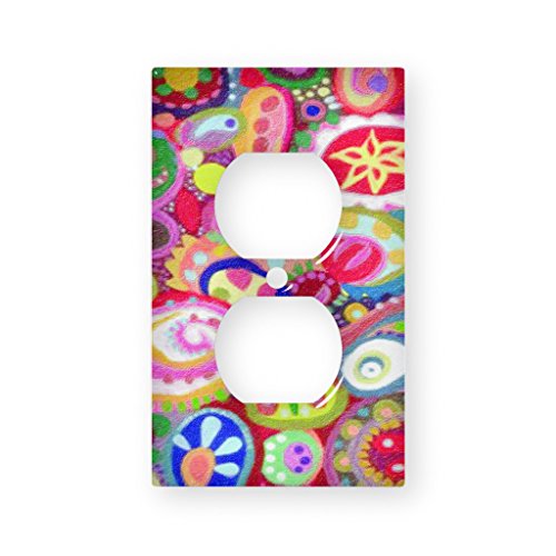 Pretty Painting - Decor Double Switch Plate Cover Metal
